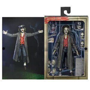 Beetlejuice Bio Exorcist Tour Guide Collectible Figure & Beetlejuice UNO game